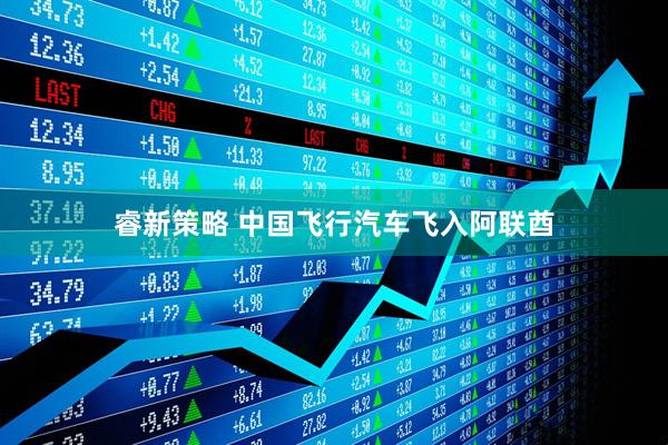 睿新策略 中国飞行汽车飞入阿联酋