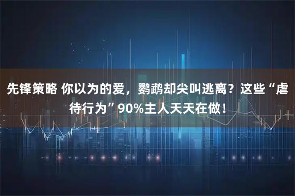 先锋策略 你以为的爱，鹦鹉却尖叫逃离？这些“虐待行为”90%主人天天在做！